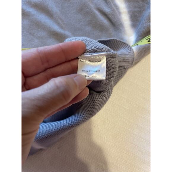 Elan Women's Tie Dye Crew 100% Cotton Slouchy Sweatshirt Sweater One Size NWT - Picture 6 of 7